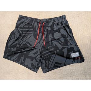 Air Jordan Paris St Germain Soccer Shorts Mens 3X XXXL All Over Grey Black Print